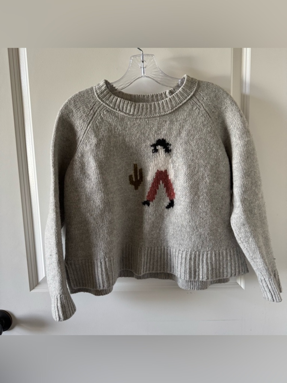 Madewell felted wool sweater  with Desert Motif